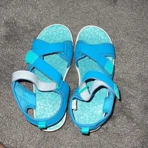blue water shoes